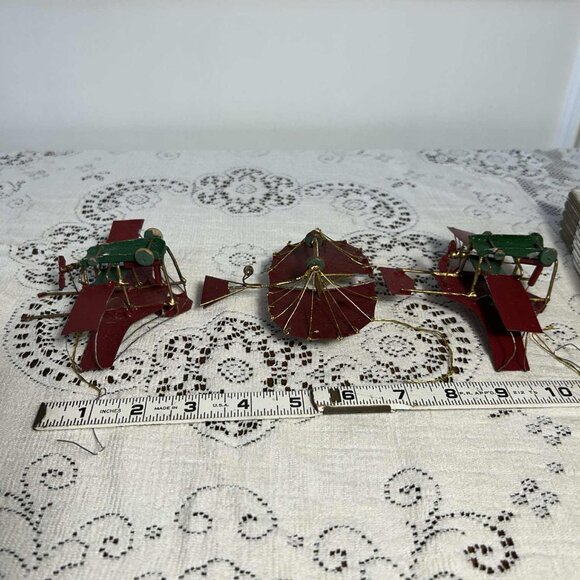Vintage Christmas flying machine ornaments - Picture 8 of 10